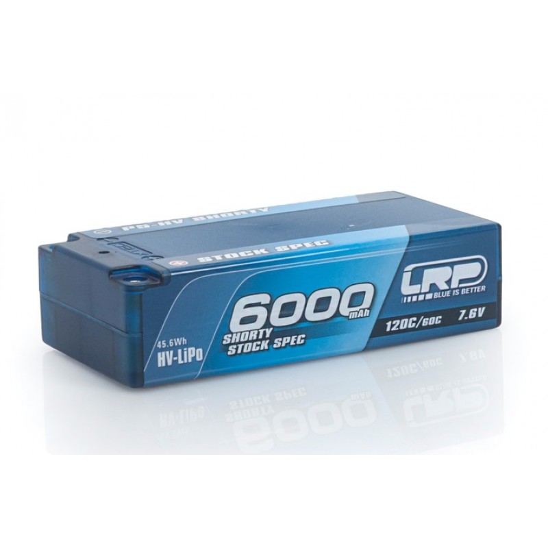 LRP P5-HV Shorty Stock Spec GRAPHENE 6000mAh Hardcase Battery - 7.6V LiPo - 120C/60C (For Drive)