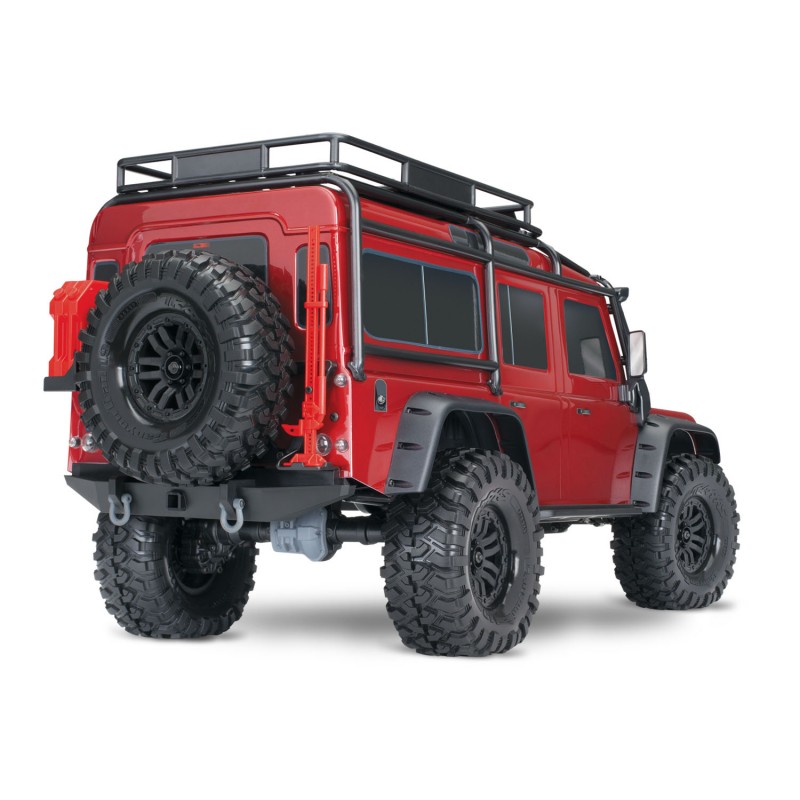 Traxxas TRX-4 1/10 Scale Trail Rock Crawler w/Land Rover Defender Body (Red) w/XL-5 ESC & TQi 2.4GHz Radio