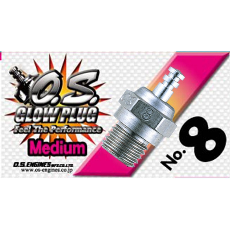 O.S. No.8  Standard Glow Plug "Medium" Series