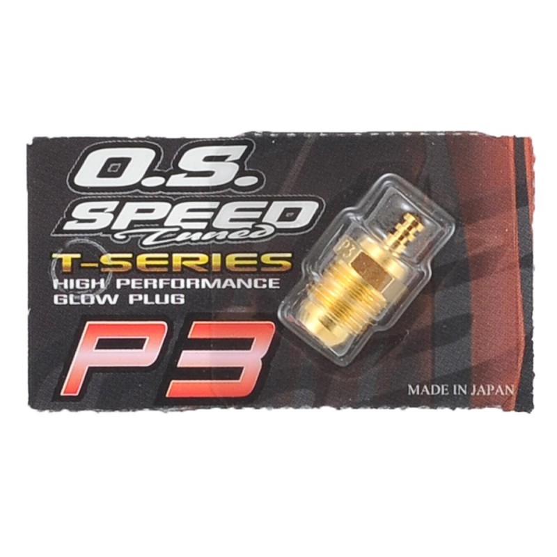 O.S. P3 Gold Turbo Glow Plug "Ultra Hot" (1)