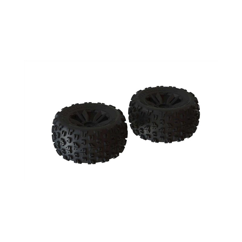 Arrma dBoots Copperhead2 MT 3.8 Pre-Mounted 1/8 Monster Truck Tires (Black) (2) w/17mm Hex