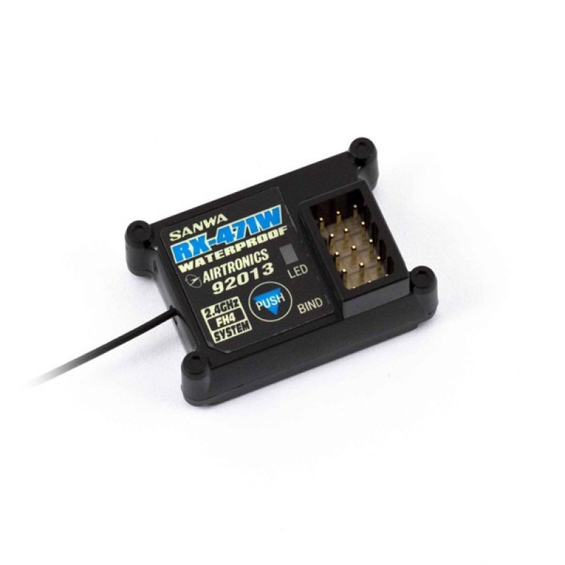 Sanwa/Airtronics RX-471W 2.4GHz FH4 Waterproof Receiver
