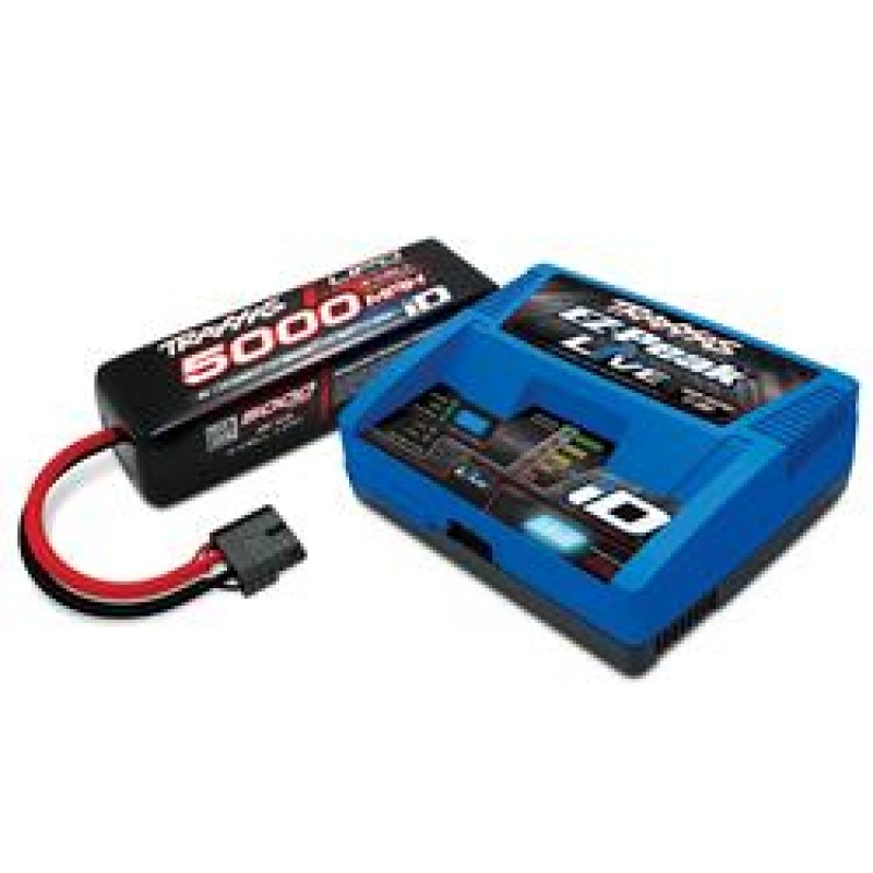 Traxxas Battery/charger completer pack (includes #2971 EZ-Peak Live iD charger (1), #2889X 5000mAh 14.8V 4-cell 25C LiPo battery (1))